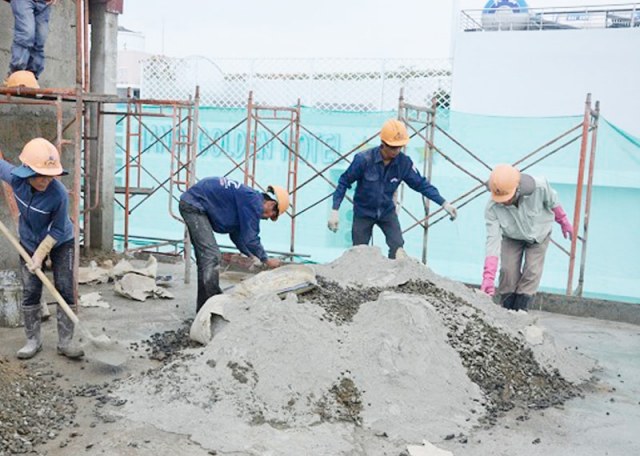 Công thức trộn xi măng với cát